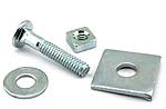 1928-31 Stainless Bed Strip Mount Set  A-969-ABSS